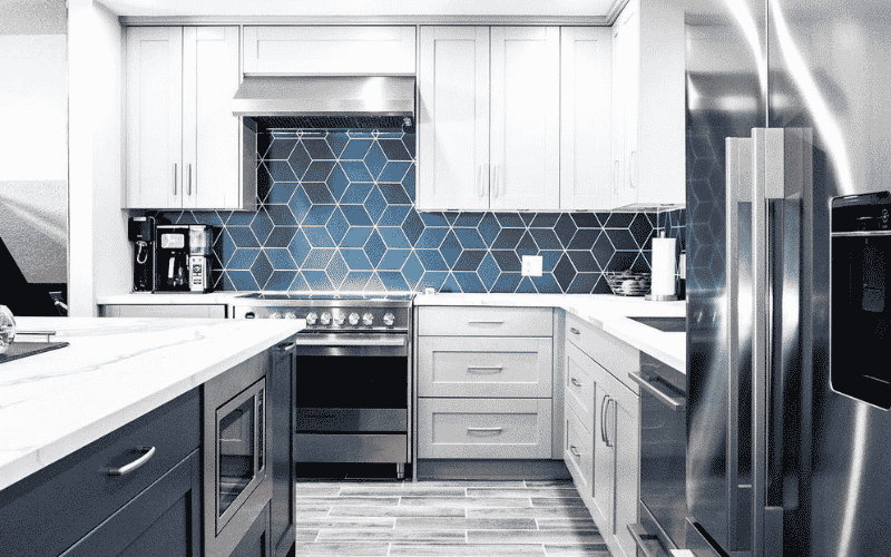 whiteandgreencolorkitchen