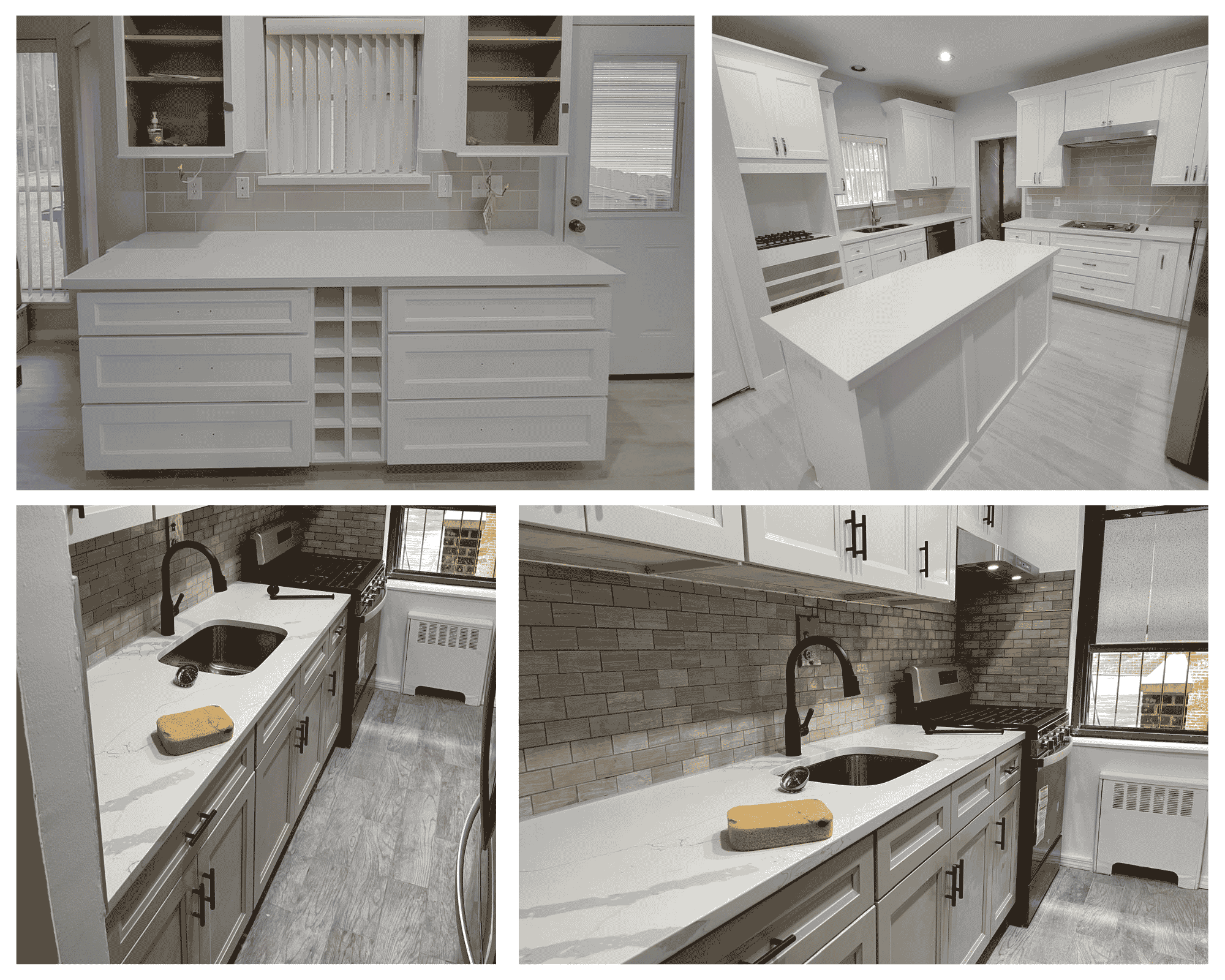 kitchen white collage
